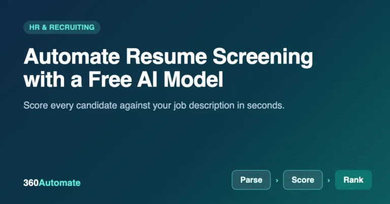 Automate Resume Screening with n8n and a Free AI Model