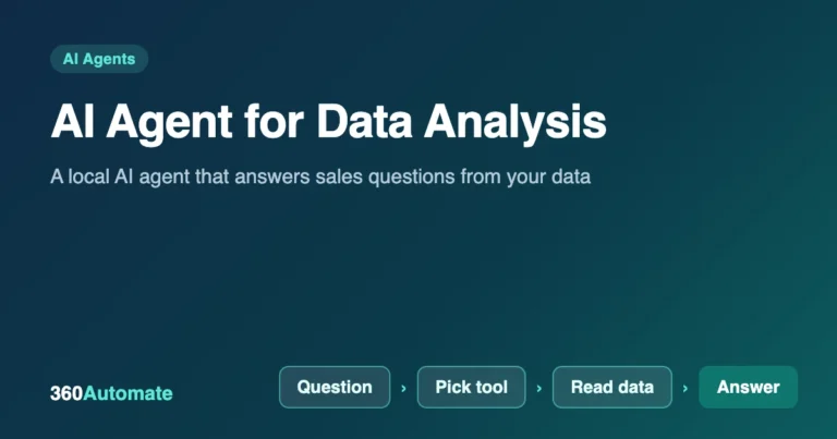 Cover graphic for the guide AI agent for data analysis: build one in n8n with a free local model